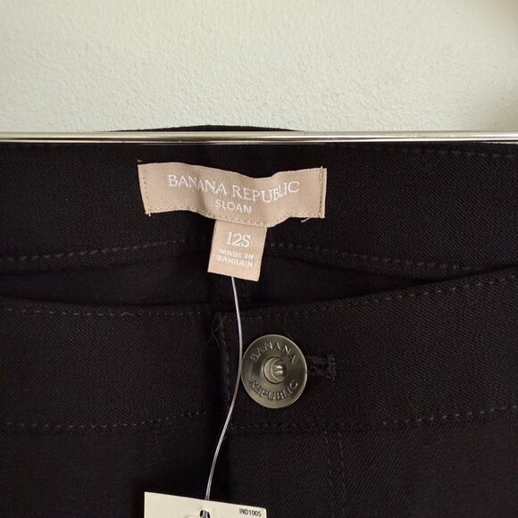 Banana Repbuclic Sloan Fit Zip Ankle Pant Balck - Picture 11 of 11